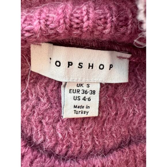 NEW TOPSHOP , NORDSTROM ~ High Neck Long Sleeve Oversized Sweater 4/6 - Picture 5 of 5